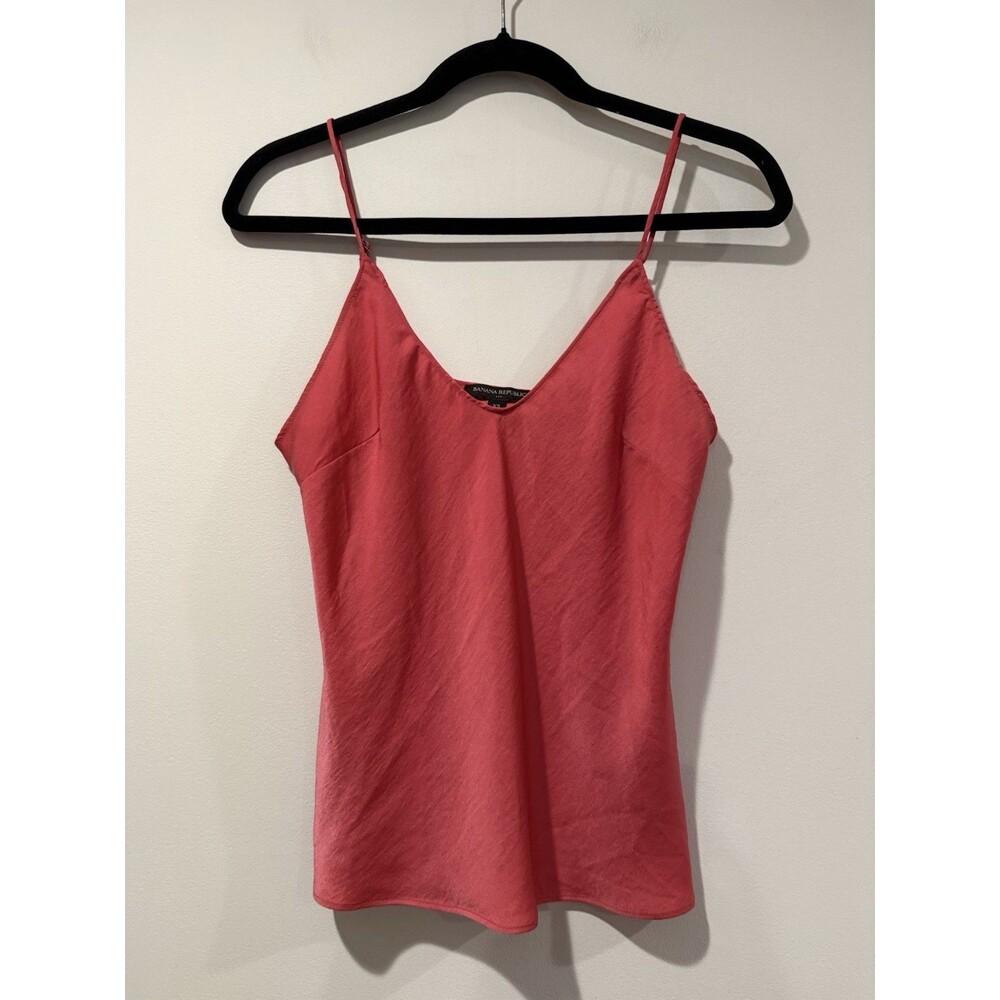Banana Republic Tank Top Camisole Cami Womens XS Pink Basic Layer Base Minimal